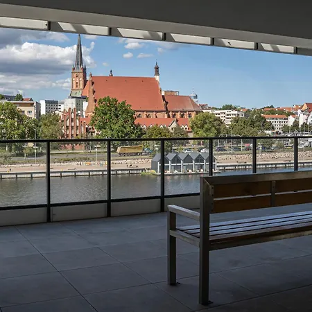 Nad Odra - Luksusowy Z Bocznym Widokiem Na Odre, Tarasem I Klimatyzacja 아파트 *