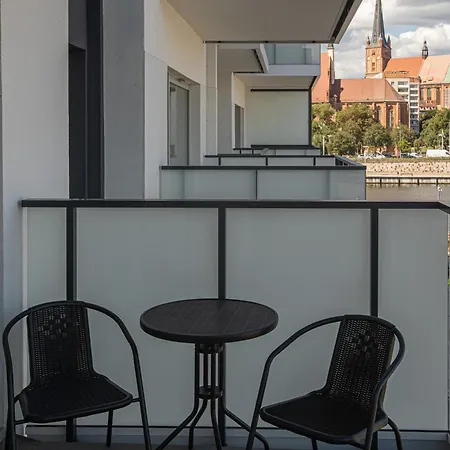 Nad Odra - Luksusowy Z Bocznym Widokiem Na Odre, Tarasem I Klimatyzacja Appartement Szczecin