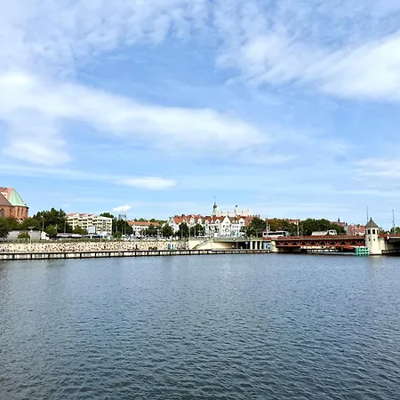 Nad Odra - Luksusowy Z Bocznym Widokiem Na Odre, Tarasem I Klimatyzacja Appartement Szczecin