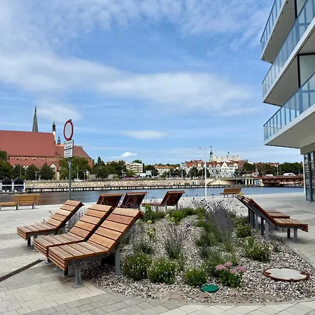 Nad Odra - Luksusowy Z Widokiem Na Odre, Tarasem I Klimatyzacja