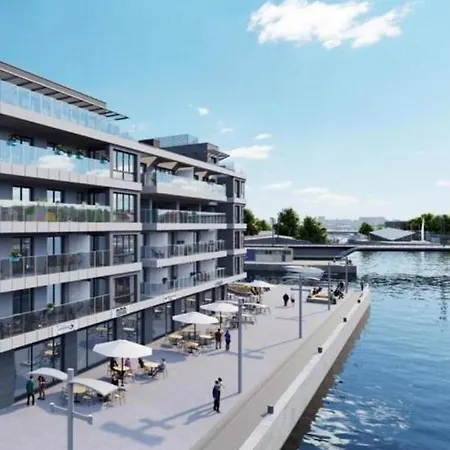 Apartment Nad Odra - Luksusowy Z Widokiem Na Odre, Tarasem I Klimatyzacja Stettin