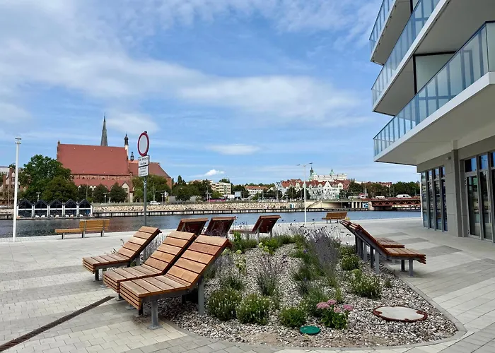 Nad Odra - Luksusowy Z Bocznym Widokiem Na Odre, Tarasem I Klimatyzacja